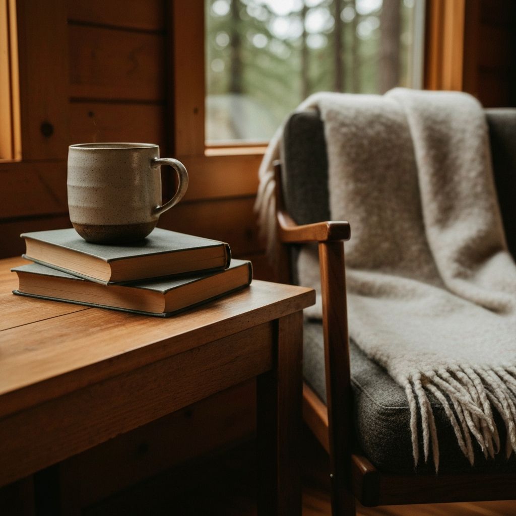 Cozy interior details